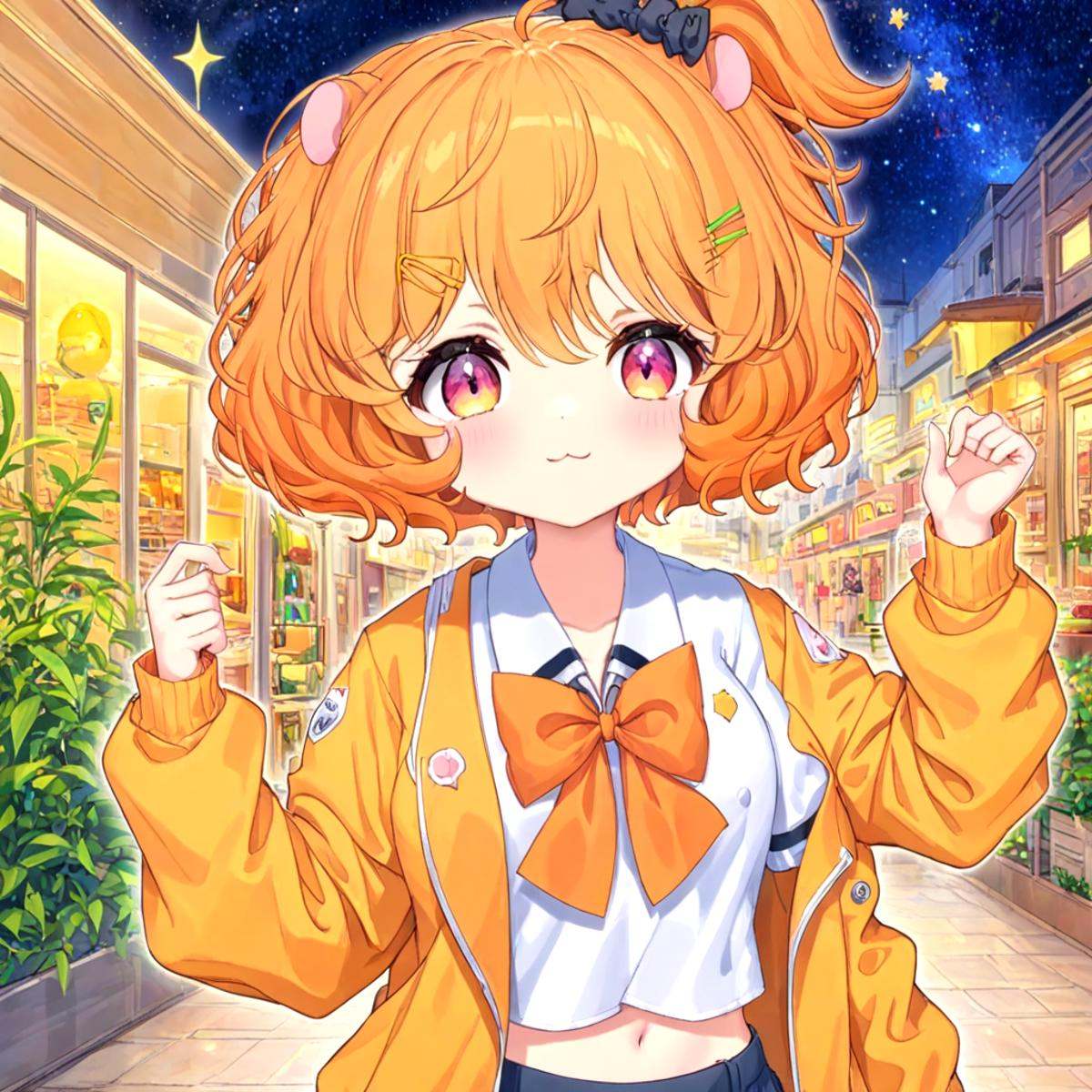 eimi,  solo,  open jacket on Tensor.Art