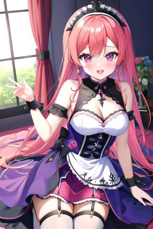 runie,  ,  white maid outfit on Tensor.Art