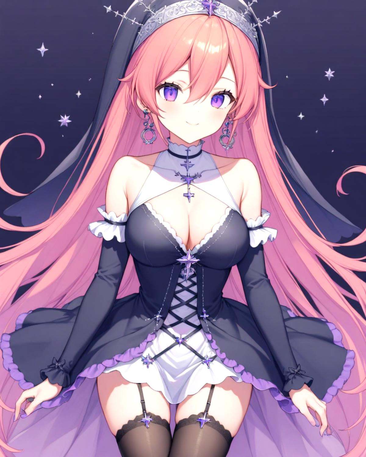 runie,  bangs,  bare shoulders on Tensor.Art