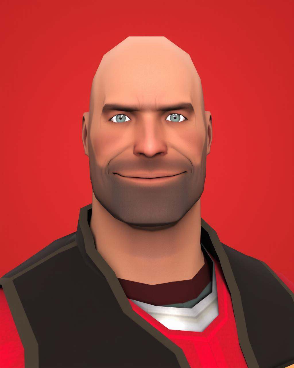 bald man,  red shirt,  bullet vest on Tensor.Art