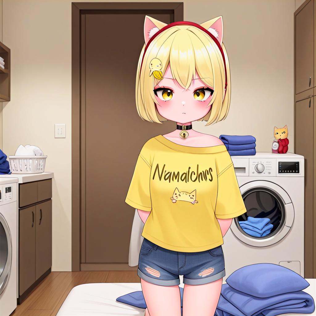 nyana,  cat girl,  cat ears on Tensor.Art