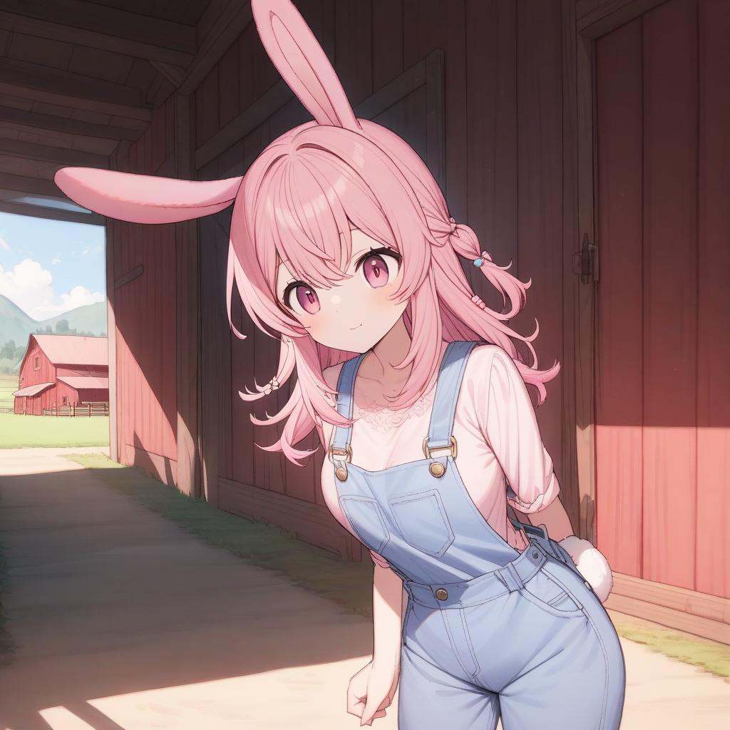 pippa,  pink hair,  pink eyes on Tensor.Art
