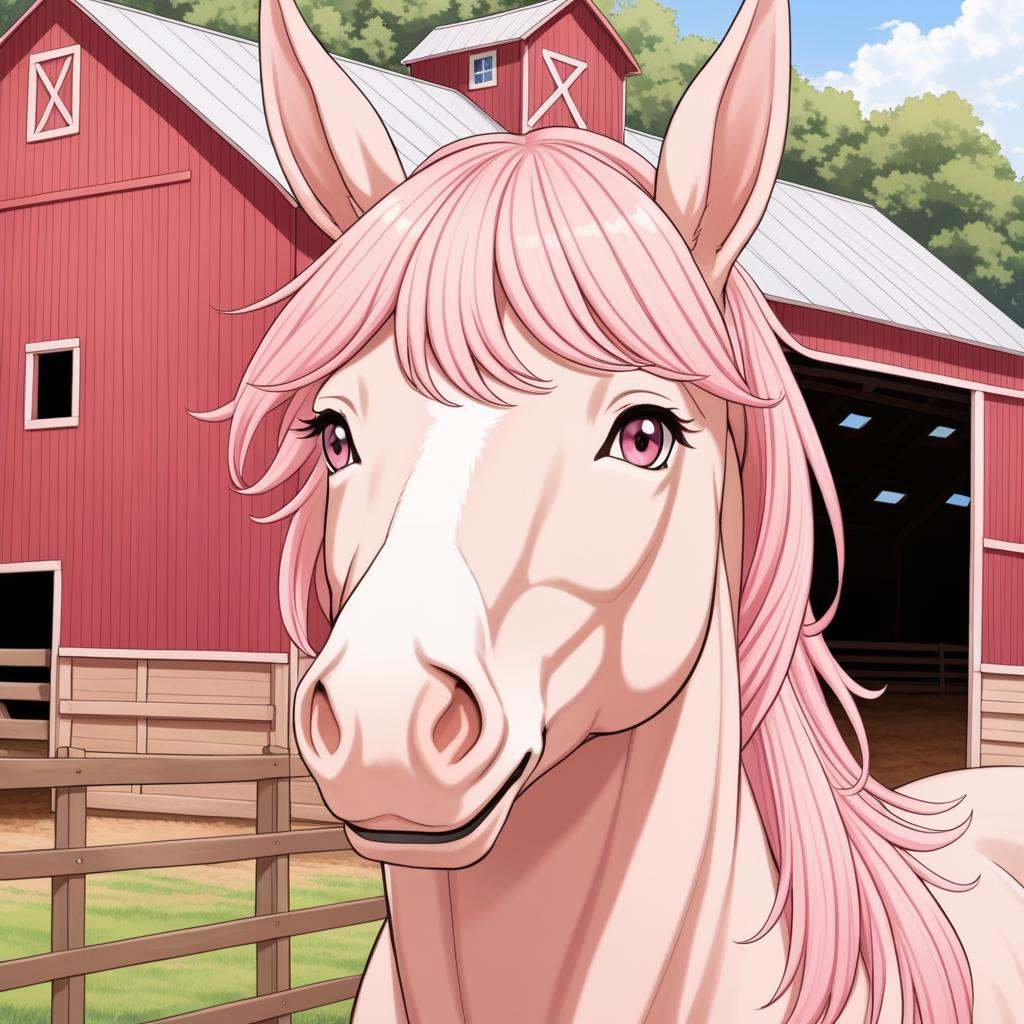pippa,  pink hair,  pink eyes on Tensor.Art