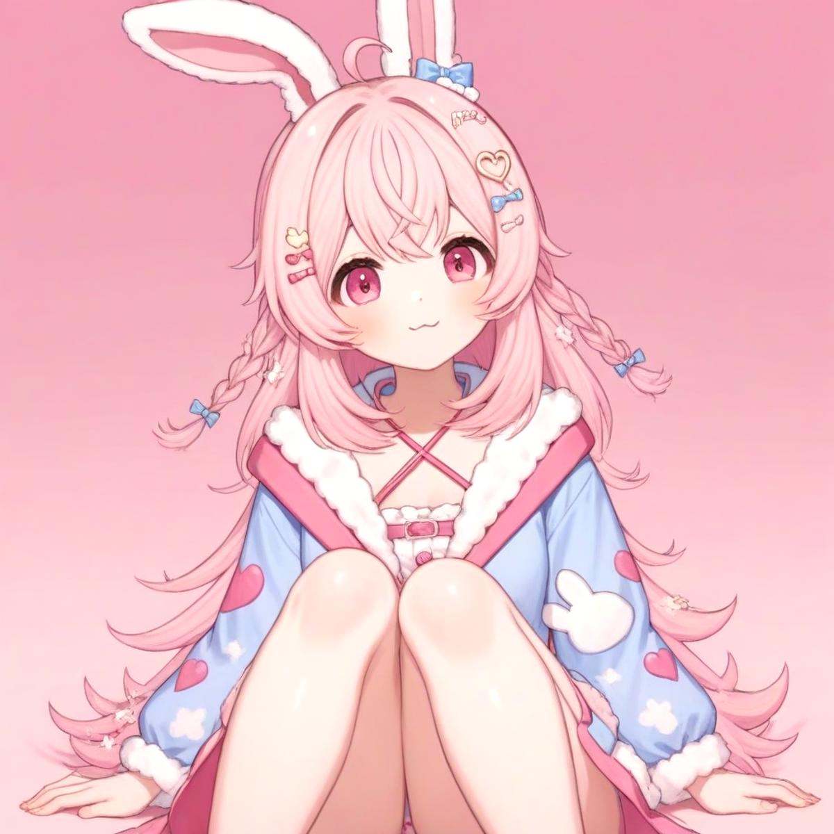 pippa,  :3 rabbit ears,  bangs on Tensor.Art