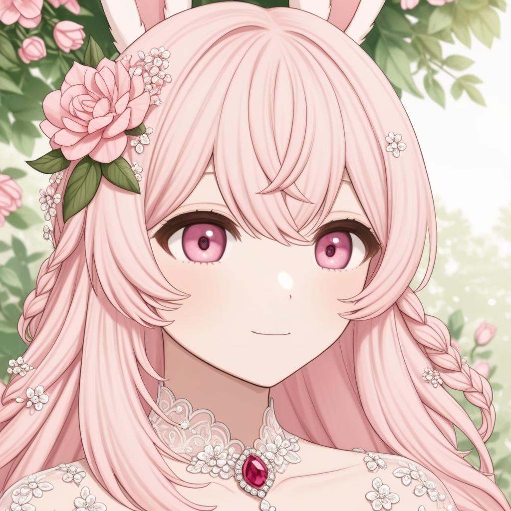 pippa,  pink hair,  pink eyes on Tensor.Art