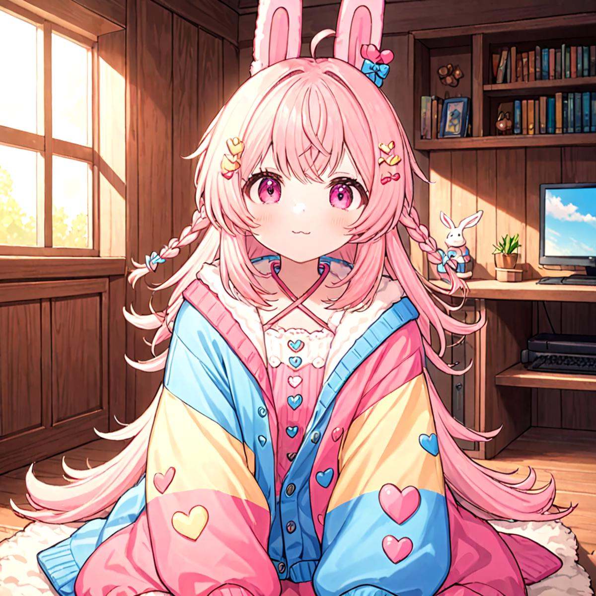pippa,  :3 rabbit ears,  bangs on Tensor.Art