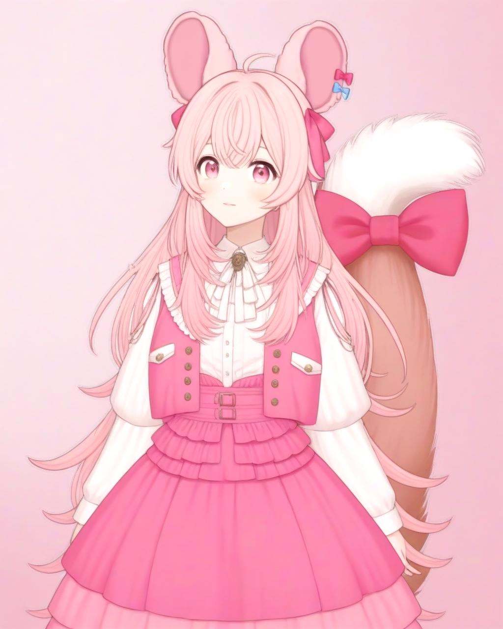 pipchilla,  ahoge,  animal ears on Tensor.Art