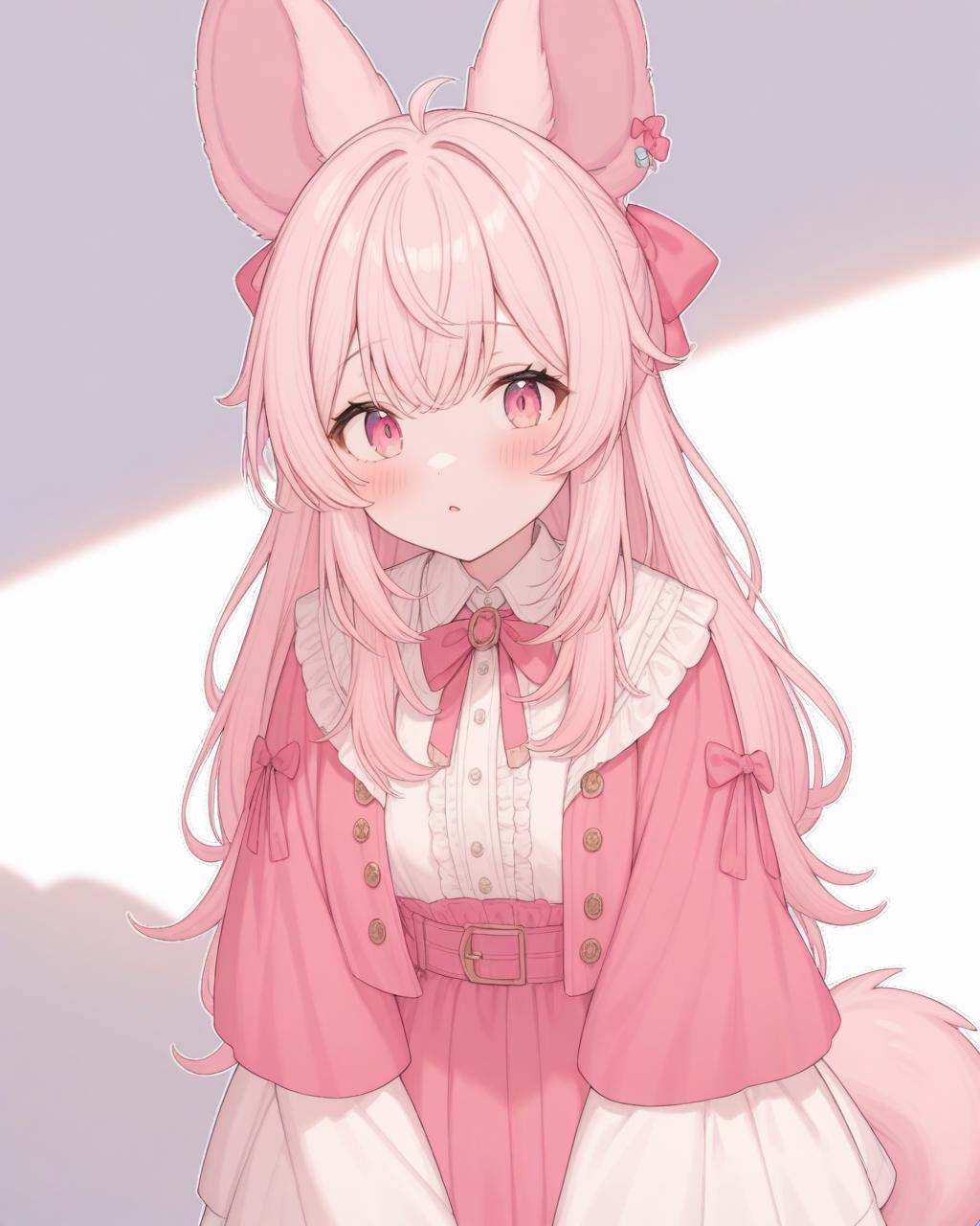 pipchilla,  animal ears,  bow on Tensor.Art