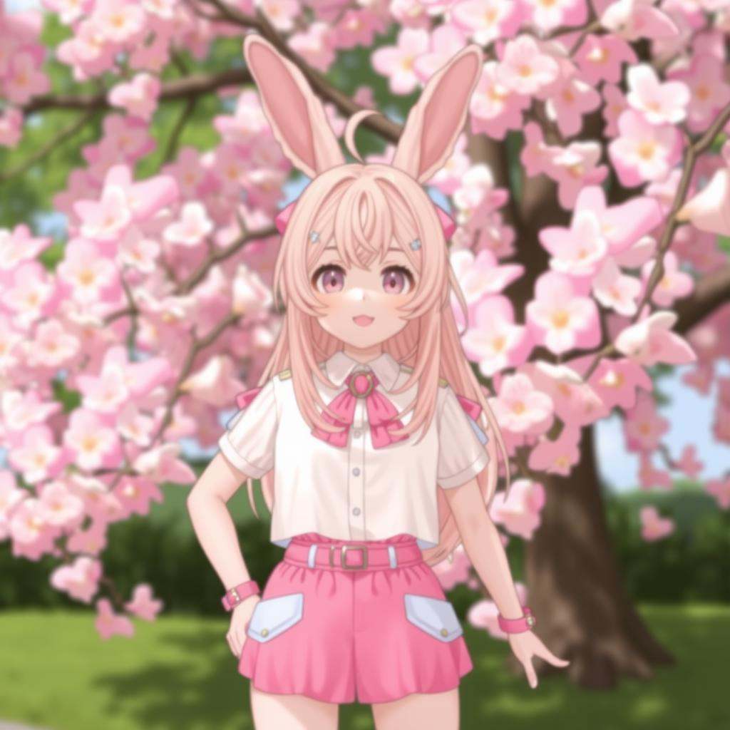 pippa,  virtual youtuber,  rabbit girl on Tensor.Art