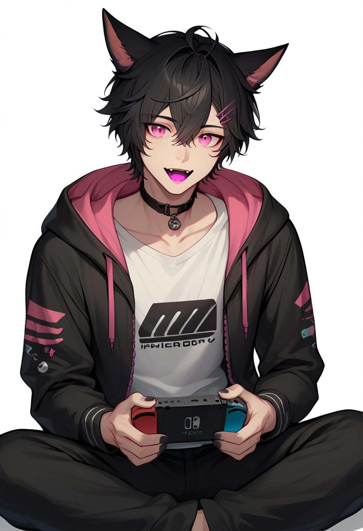 DskMiqo,  1boy,  black hair on Tensor.Art