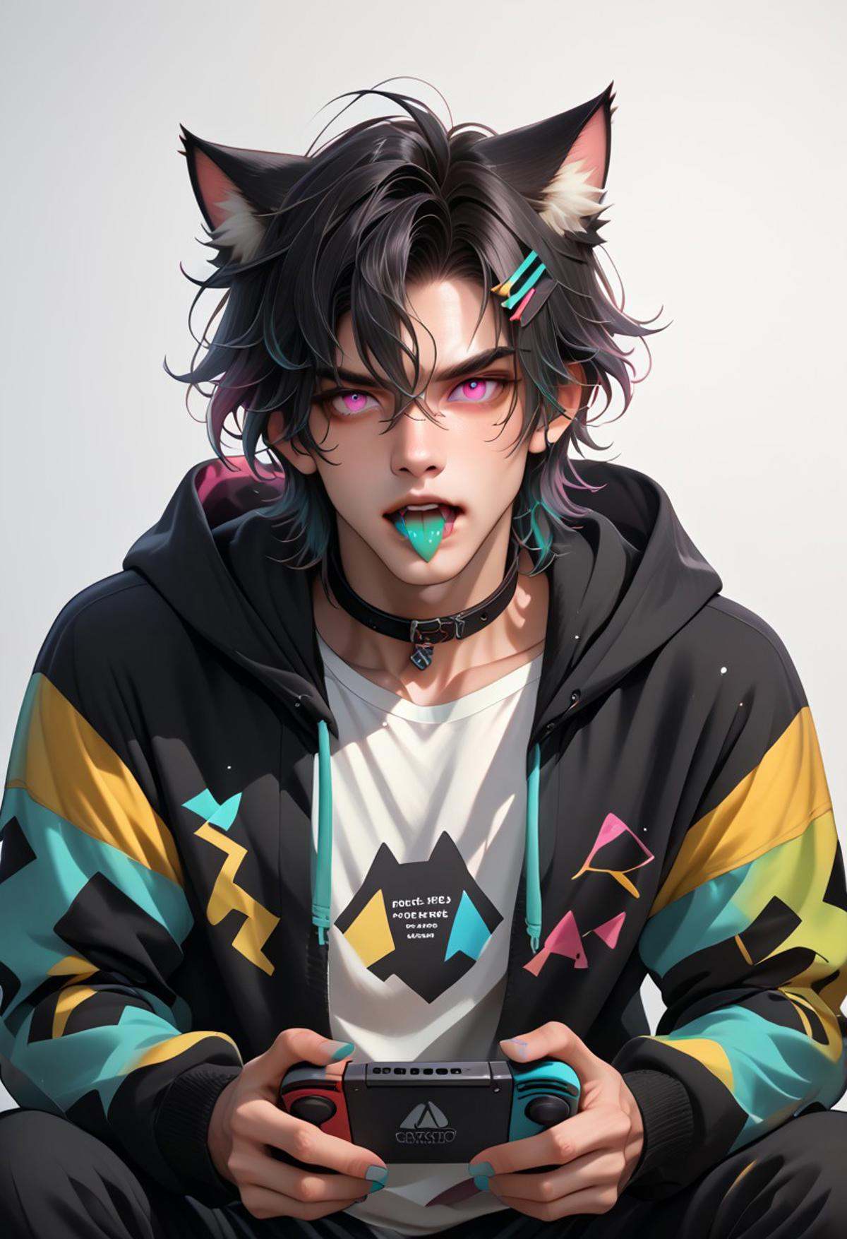 DskMiqo,  1boy,  black hair on Tensor.Art