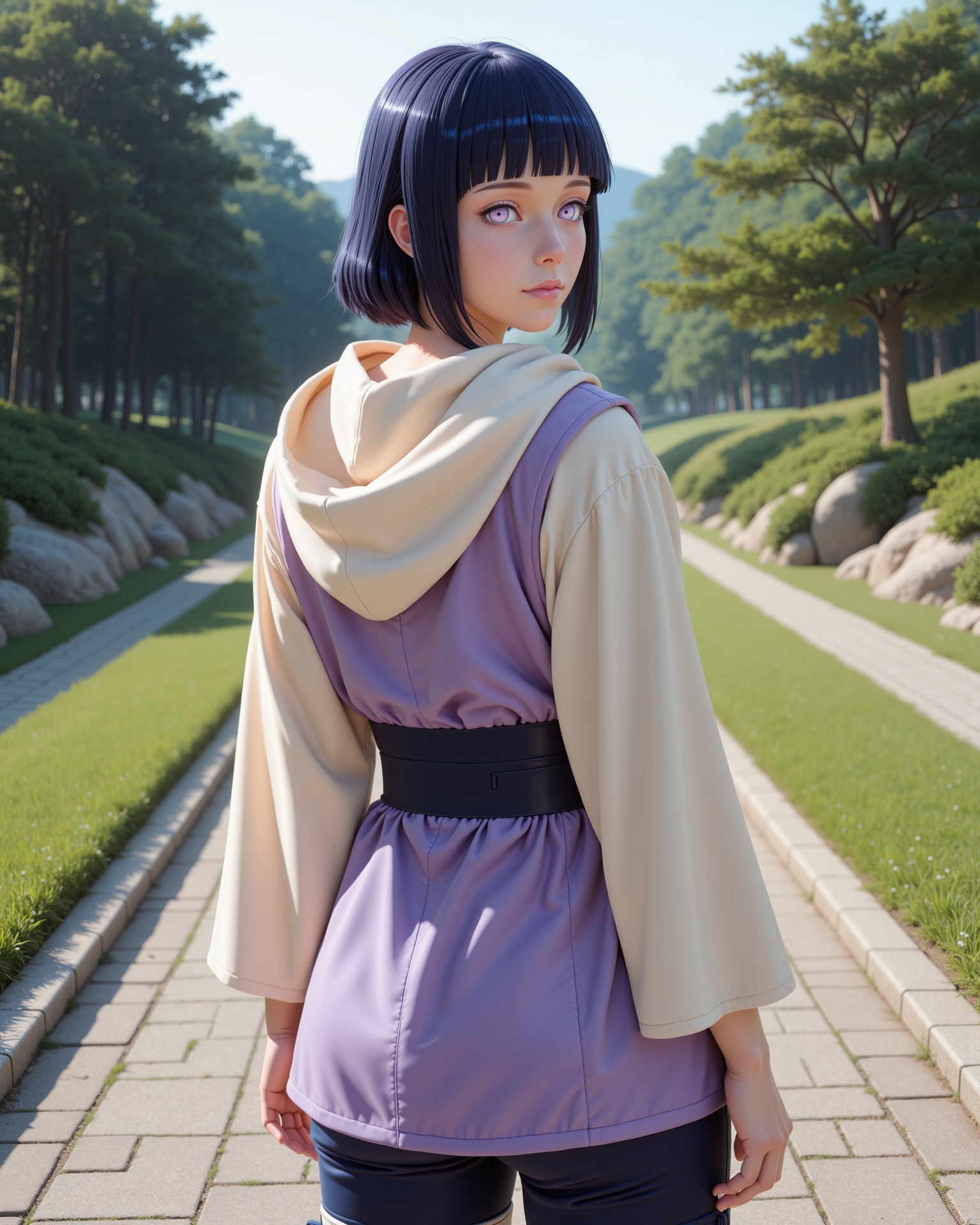 -looking at viewer,  outdoors daylight,  a 20 year old ***** mature woman.PhotoRealistic Style on Tensor.Art