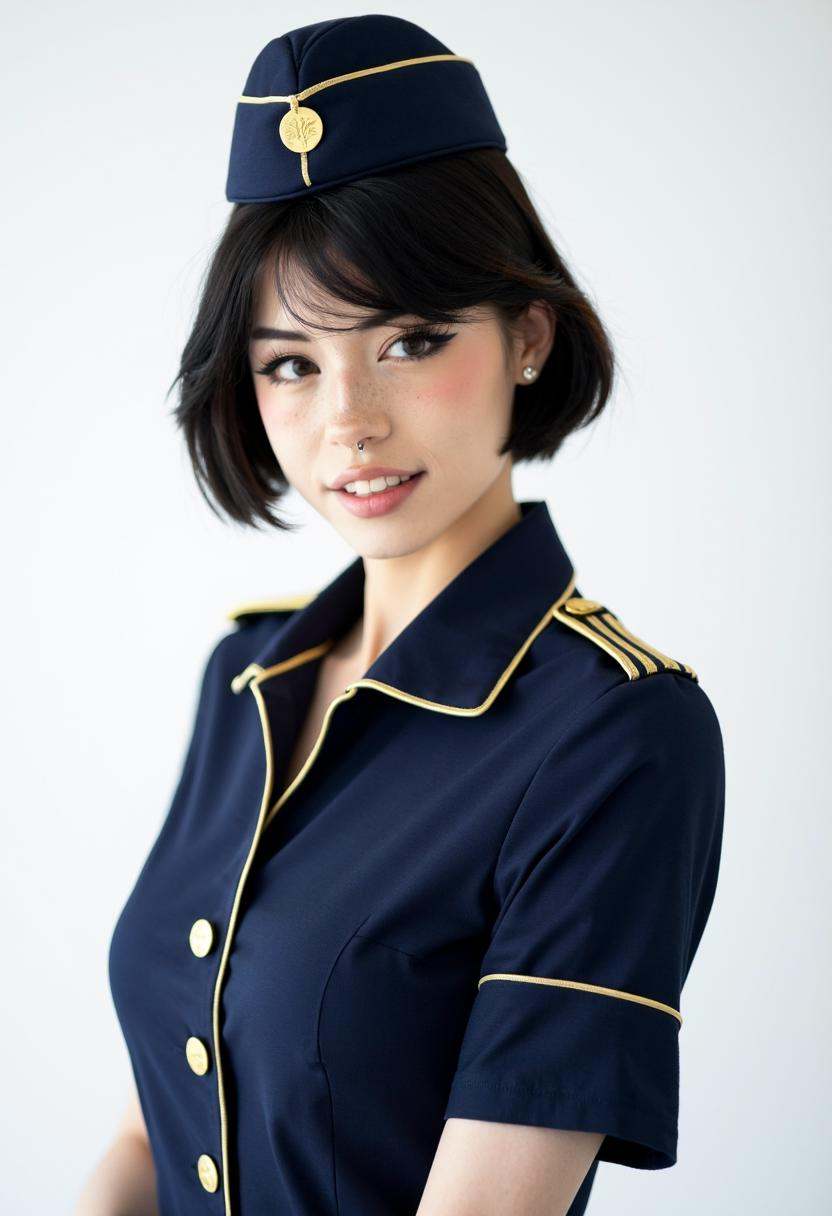 A high-resolution photo shot with a Sony A7 IV at f/1.8,  capturing Hannahowo's close-up face lit by softbox lights. Her s...