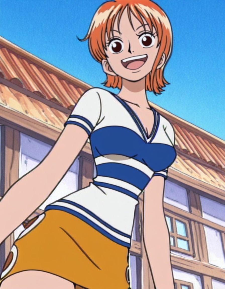 nami,  1girl,  short hair on Tensor.Art