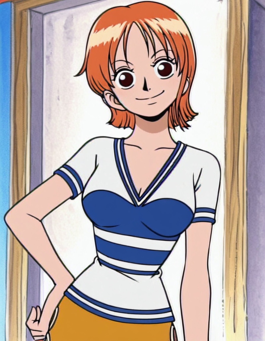 nami,  1girl,  short hair on Tensor.Art