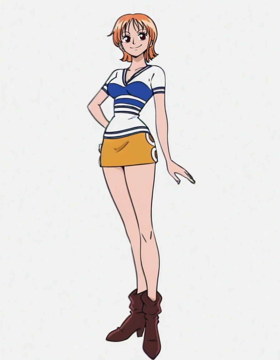 nami,  1girl,  short hair on Tensor.Art