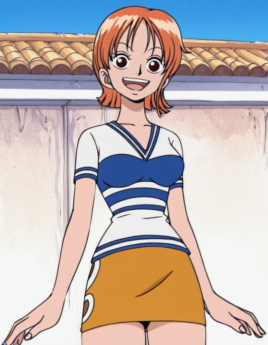 nami,  1girl,  short hair on Tensor.Art