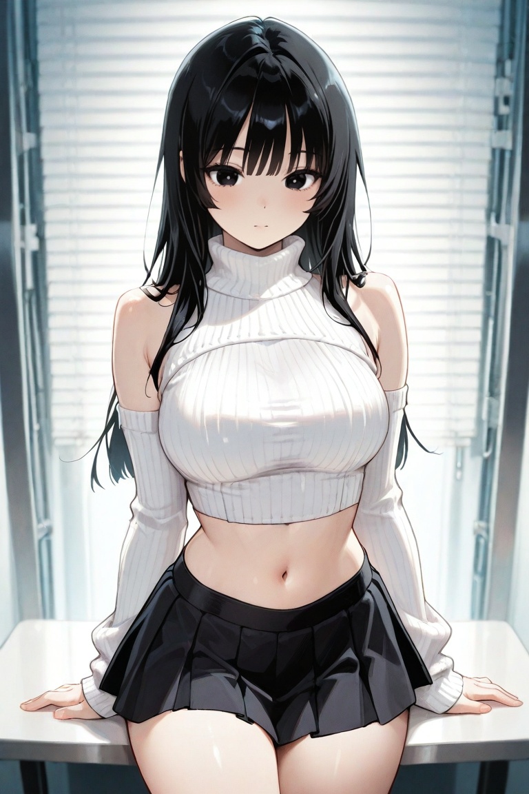 iroha_kannou,  1girl,  black long hair on Tensor.Art
