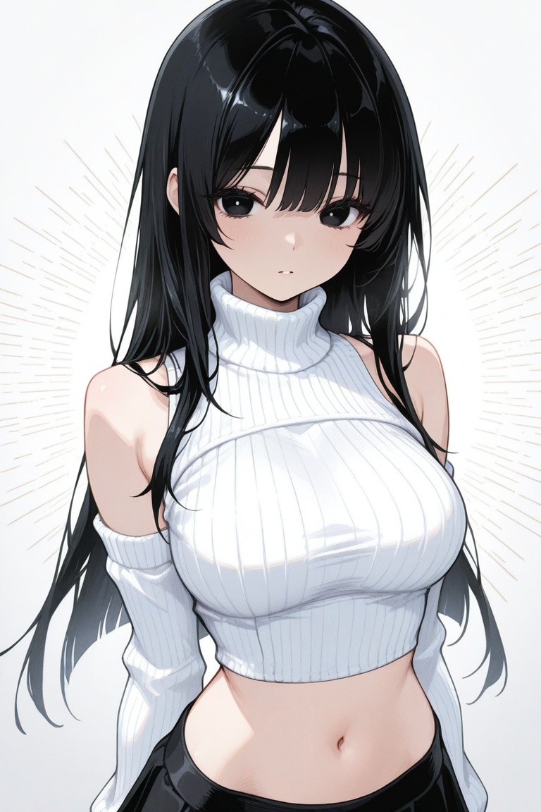iroha_kannou,  black long hair,  bangs on Tensor.Art