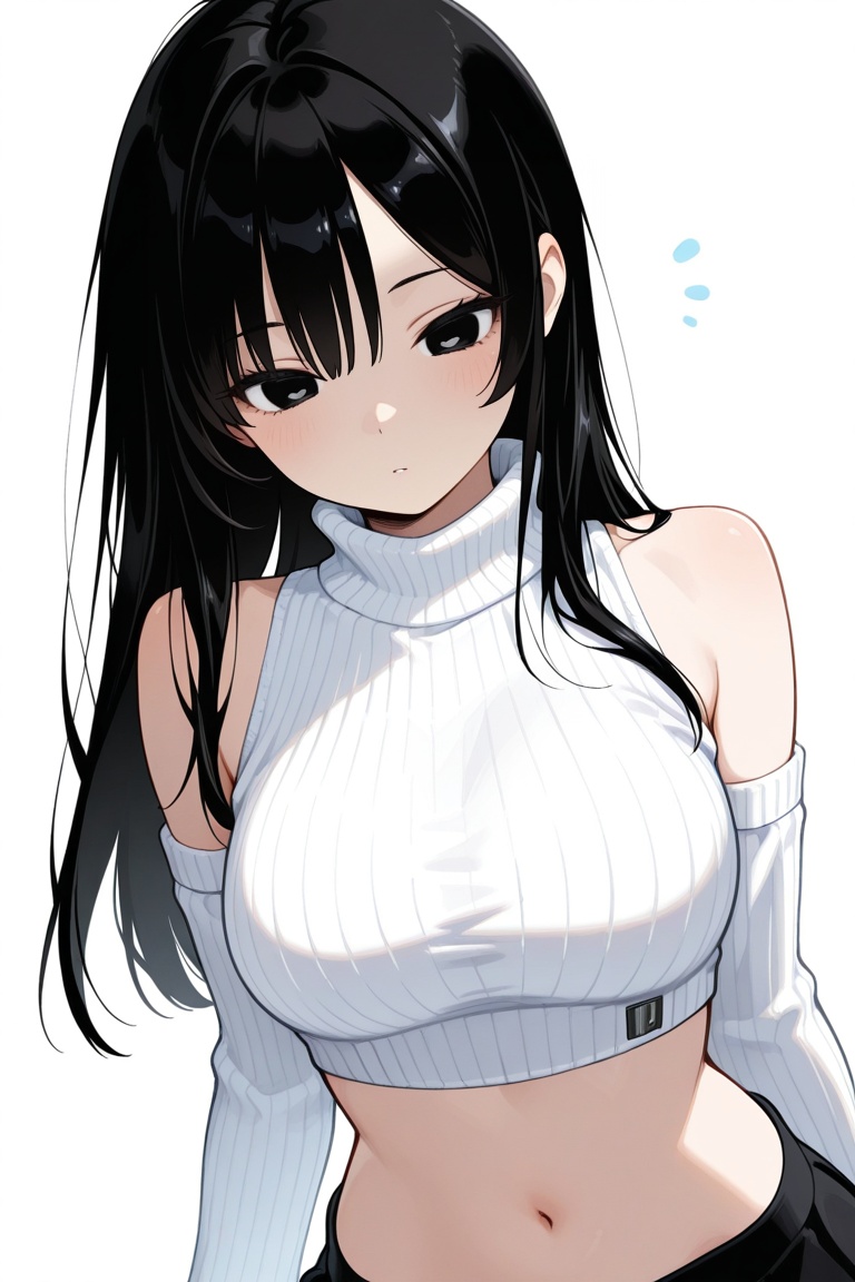 iroha_kannou,  black long hair,  bangs on Tensor.Art