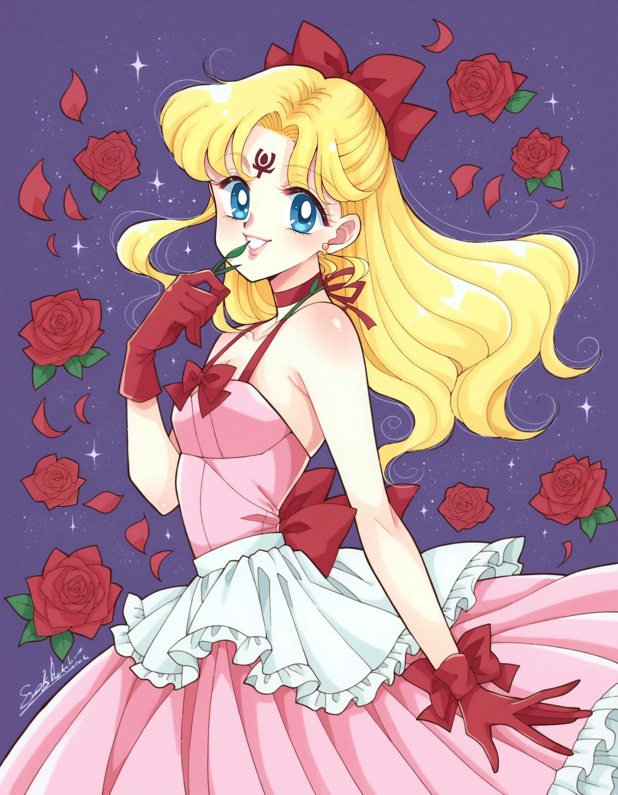 Naoko Takeuchi Style,  1girl,  solo on Tensor.Art