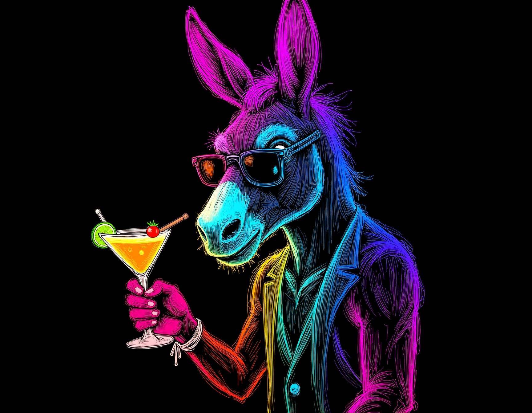 neon line art,  drawing,  black background on Tensor.Art