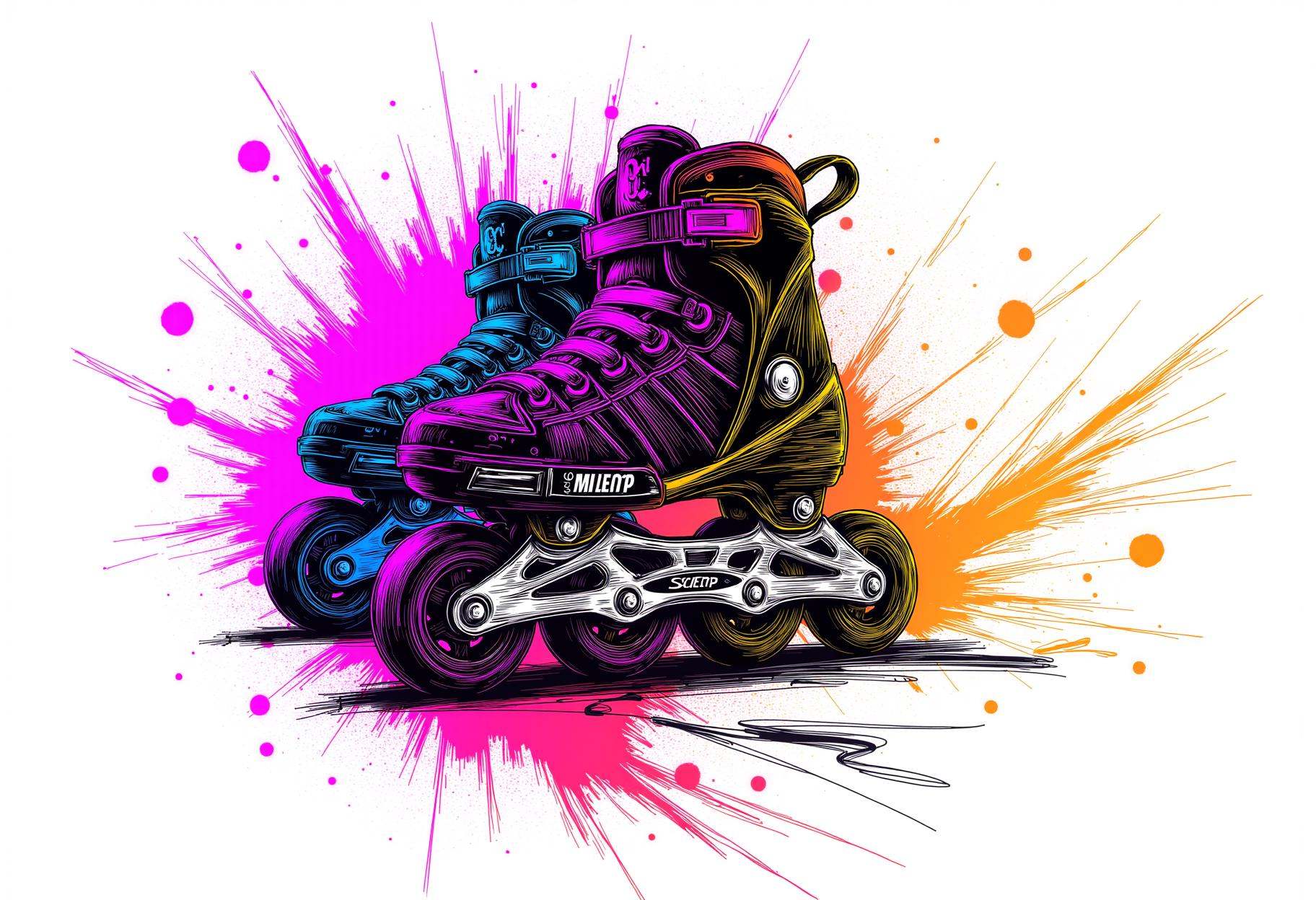 neon line art,  white background on Tensor.Art