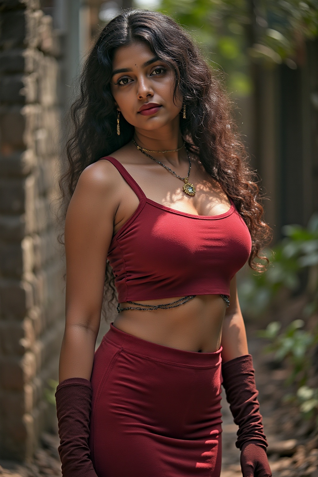 Mallu women in Cosplay costume,  cinematic shot,  more details on Tensor.Art