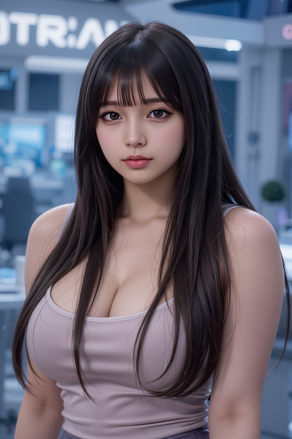 1girl,  solo,  long hair on Tensor.Art