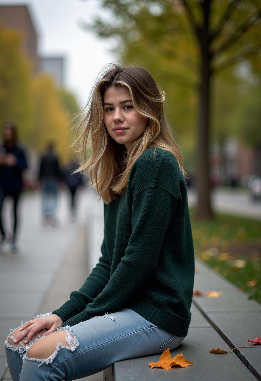 A candid,  high-contrast portrait of Lilu Shade,  captured with a Canon EOS 5D Mark IV and a 50mm lens at f/1.8 on Tensor.Art