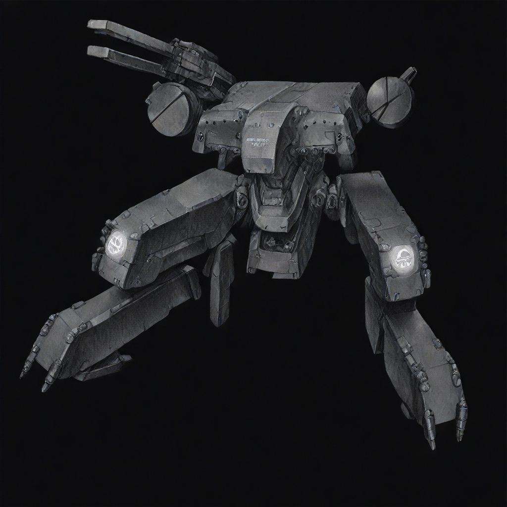 black background,  mechanical legs,  mgrex on Tensor.Art
