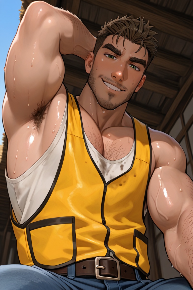 expressive manly face,  shadow,  dynamic angle on Tensor.Art
