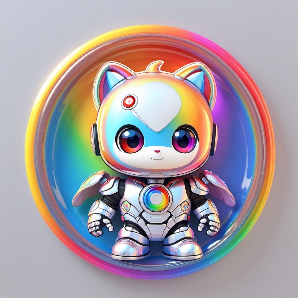 one chibi avatar cute scifihero,  flat 3d,  colorful on Tensor.Art