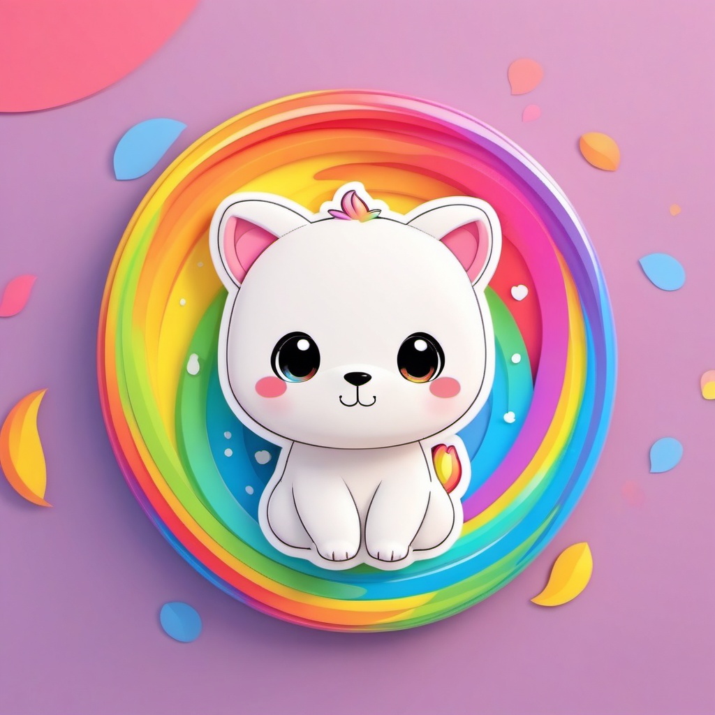 one chibi avatar cute animal,  flat 3d,  colorful on Tensor.Art