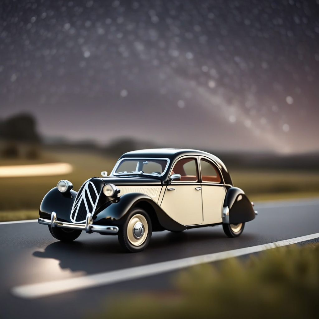 Billy's Vintage Car,  Citroën Traction Avant from years 1934 to 1957,  Commonality type 3 on Tensor.Art