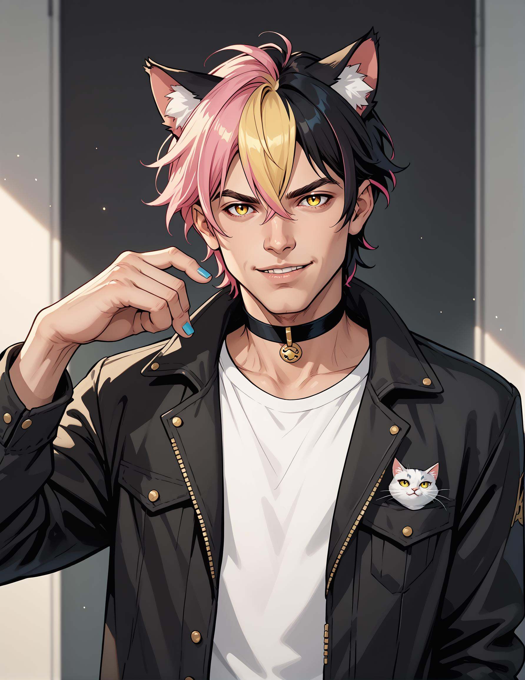 PonyXLV6_Scores,  1boy,  animal ears on Tensor.Art