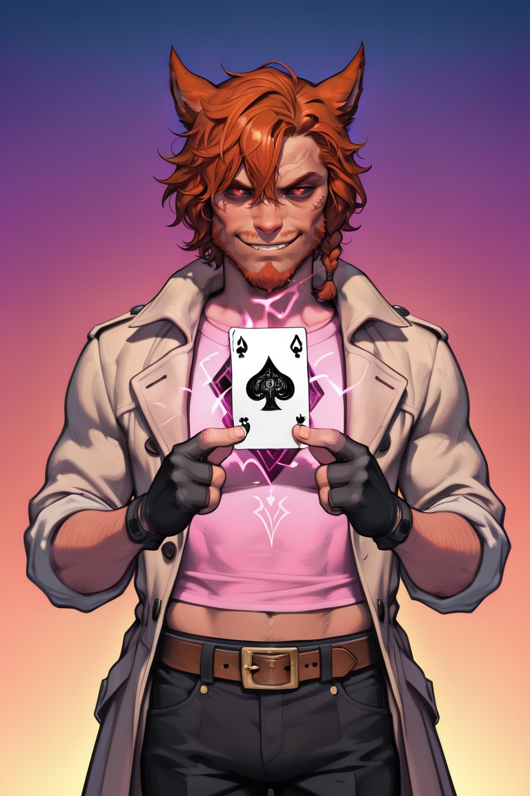 Remy Lebeau,  solo,  animal ears on Tensor.Art