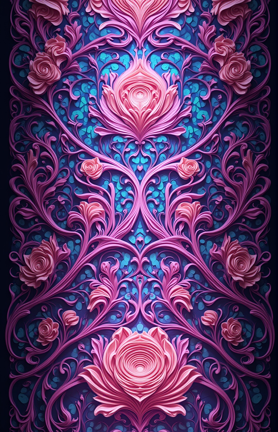 p@tt3rns,  A mesmerizing still image capturing an intricately designed patten. The pattern,  with its symmetrical arrangem...