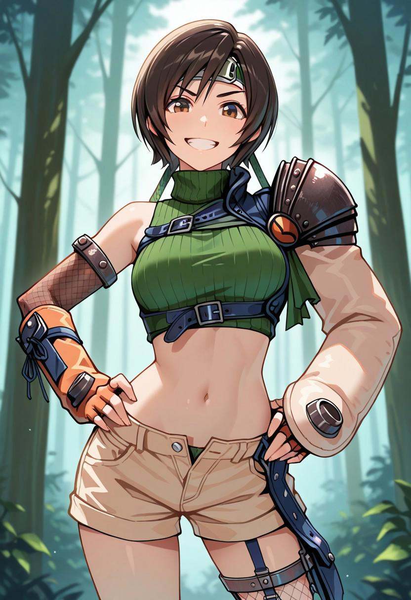 masterpiece,  best quality,  Yuffie_FF7 on Tensor.Art