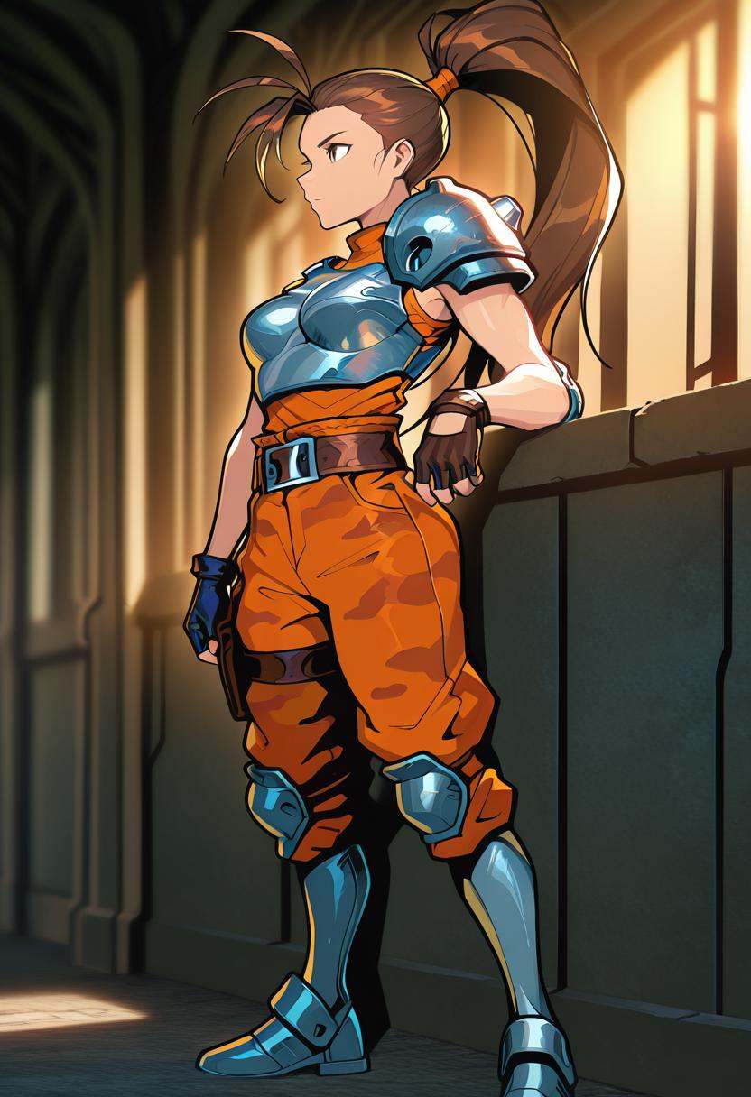 1girl,  solo,  from side on Tensor.Art