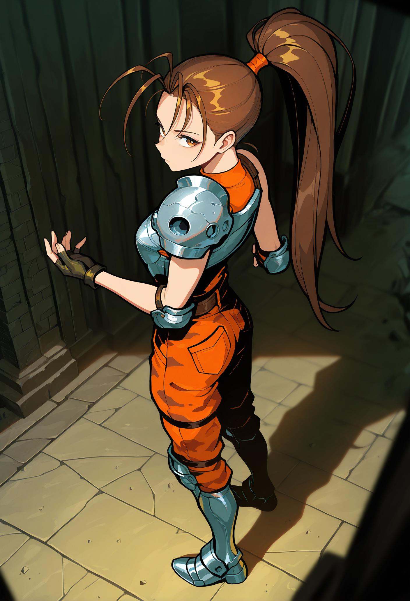 1girl,  solo,  from side on Tensor.Art