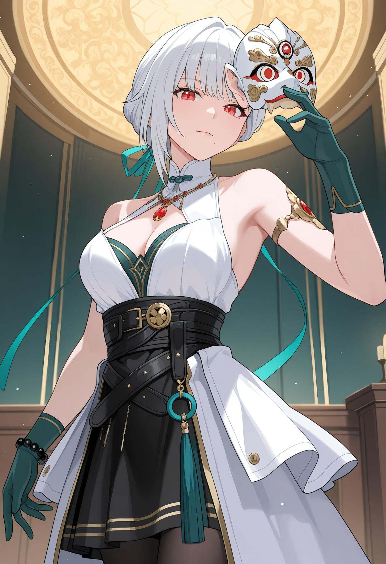 solo,  1girl,  elegant pose on Tensor.Art