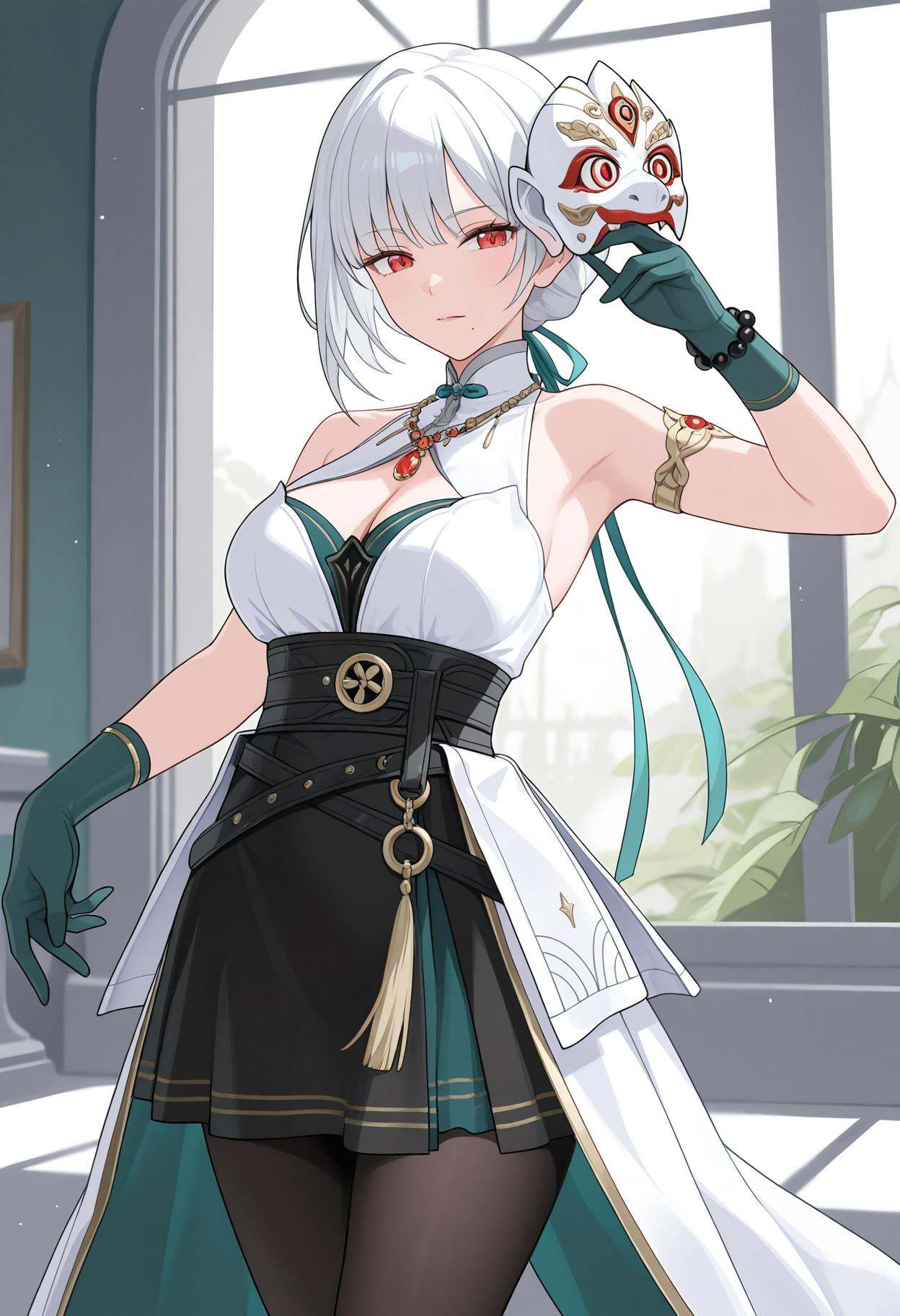 solo,  1girl,  elegant pose on Tensor.Art