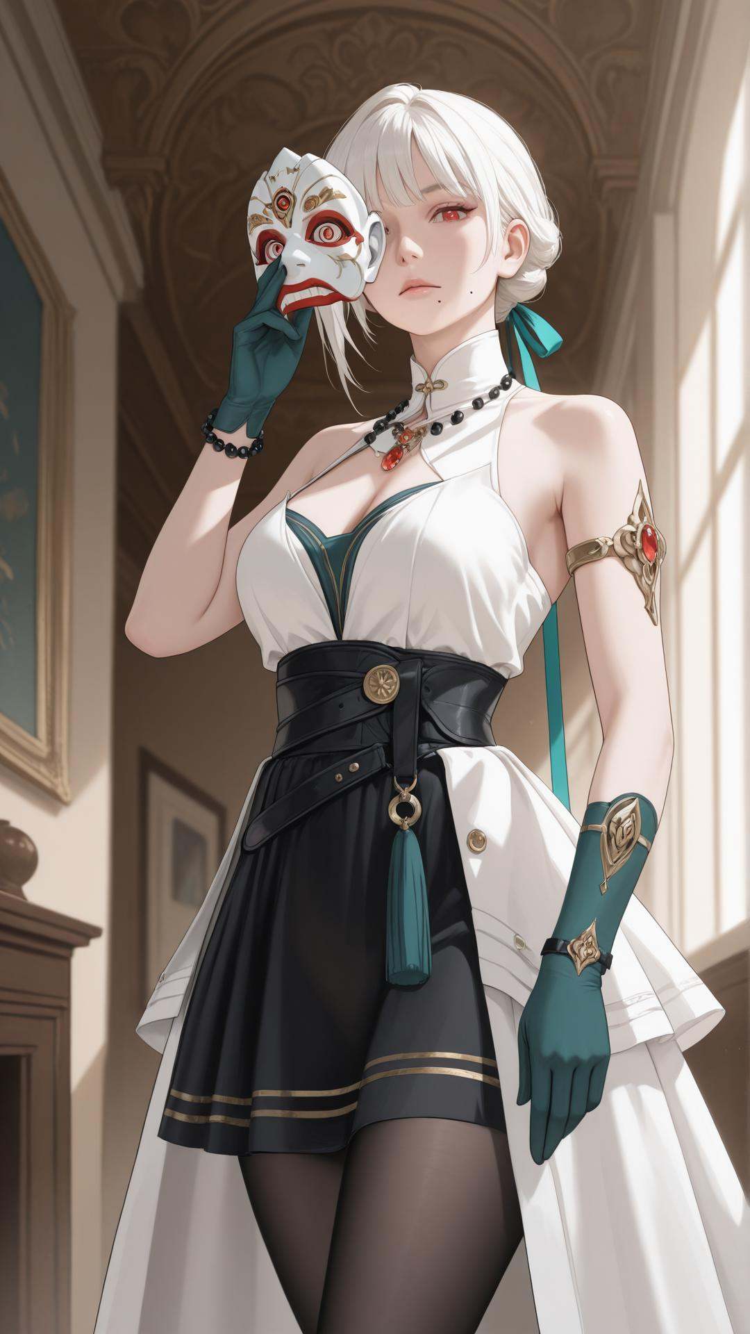 solo,  1girl,  elegant pose on Tensor.Art