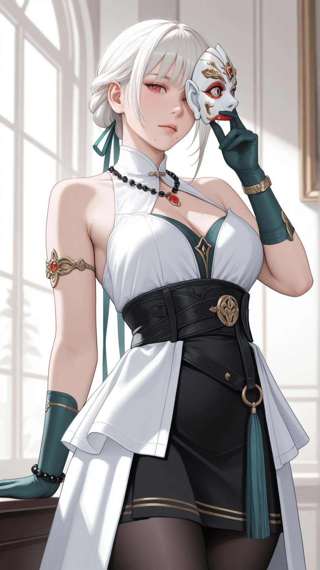solo,  1girl,  elegant pose on Tensor.Art