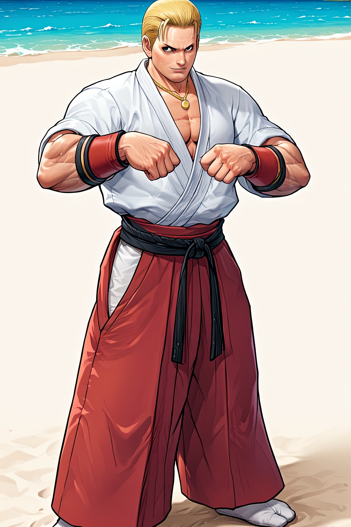 ((muscular male)),  solo,  Geese_Howard on Tensor.Art