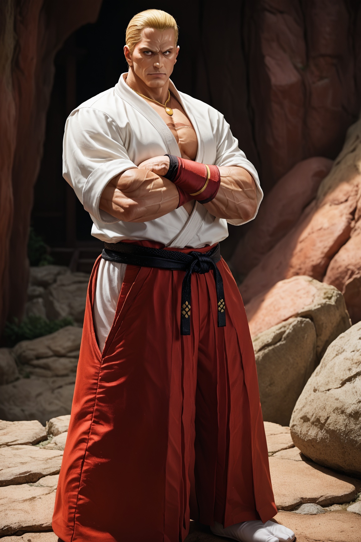 ((muscular male)),  solo,  Geese_Howard on Tensor.Art