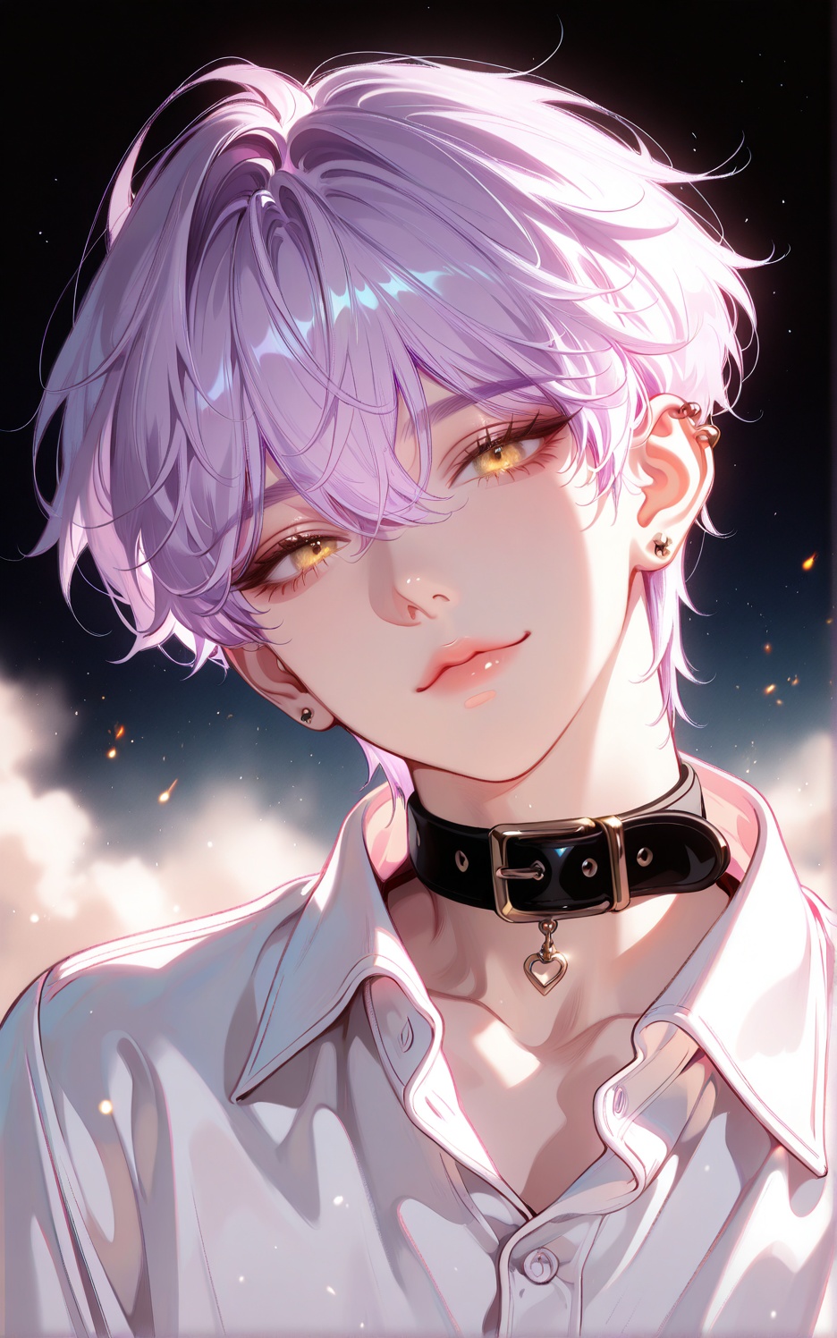 solo,  looking at viewer,  short hair on Tensor.Art