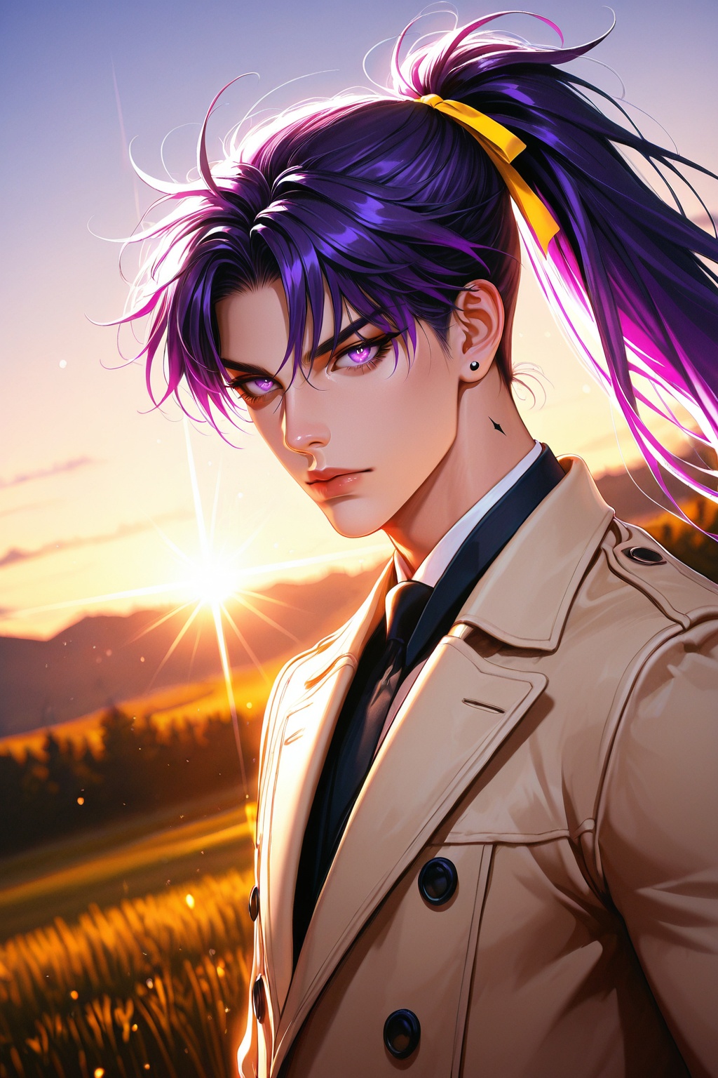 solo,  long hair,  looking at viewer on Tensor.Art