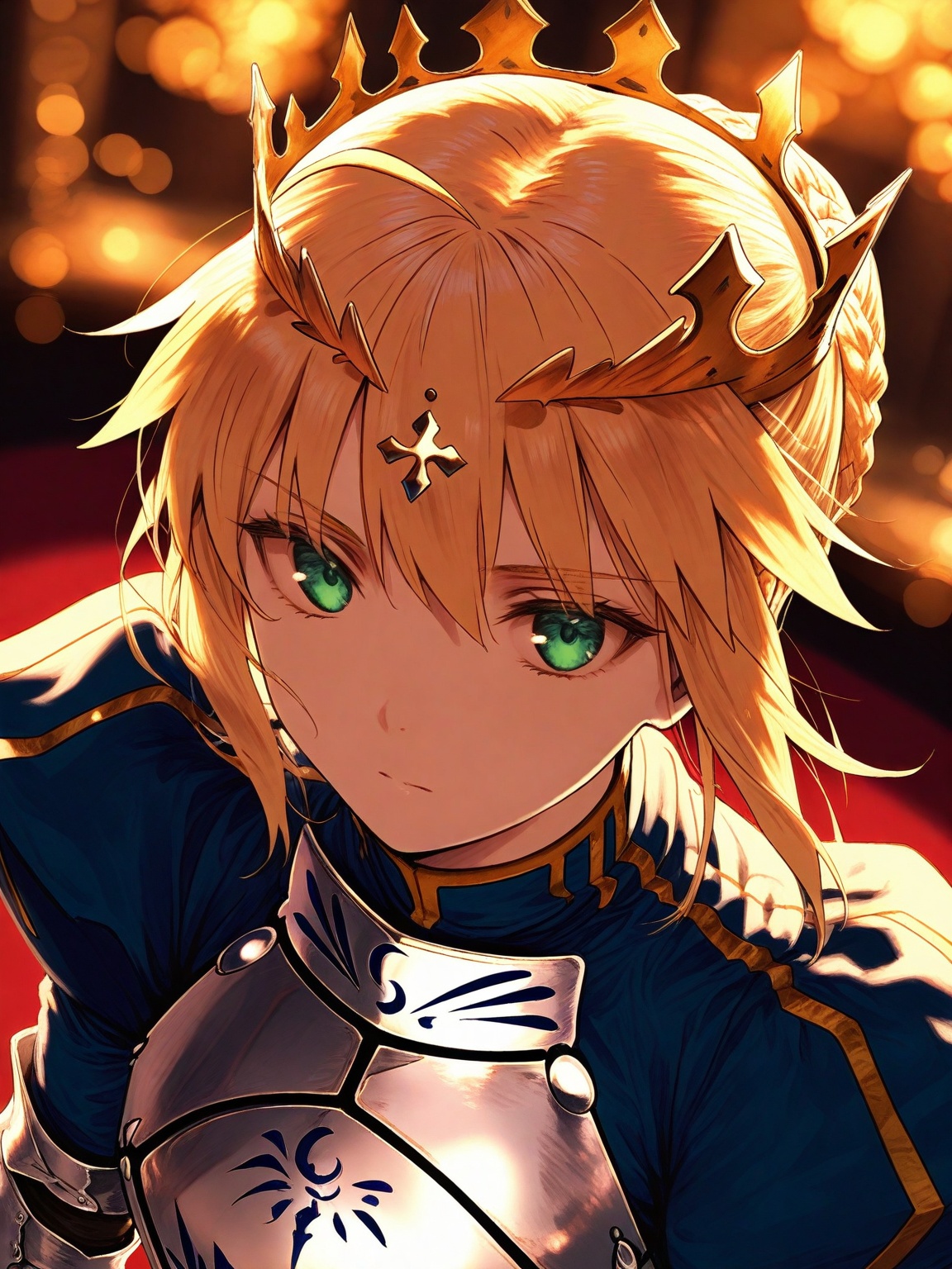 1girl,  artoria pendragon \(fate\) ,  armor on Tensor.Art